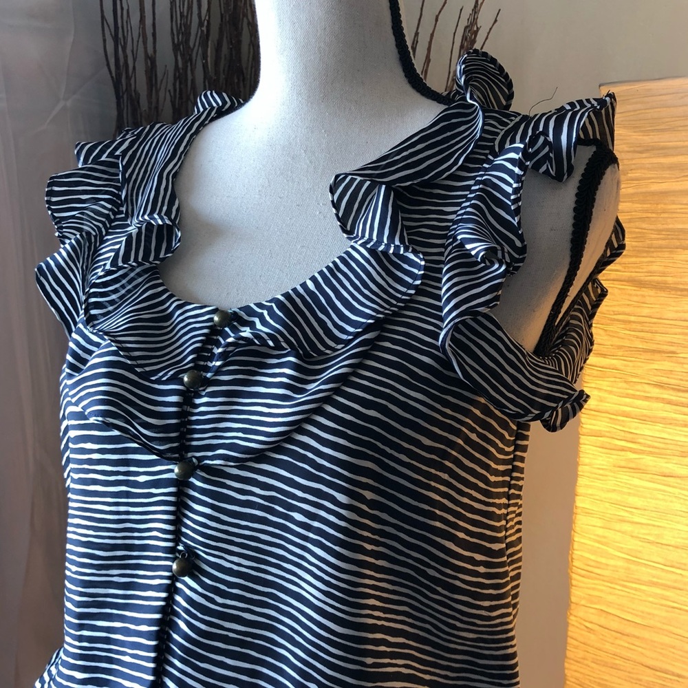 Collective Concepts • Striped Dress With Ruffles
